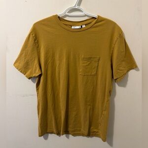 Frank and Oak Mustard Yellow Men's T-Shirt